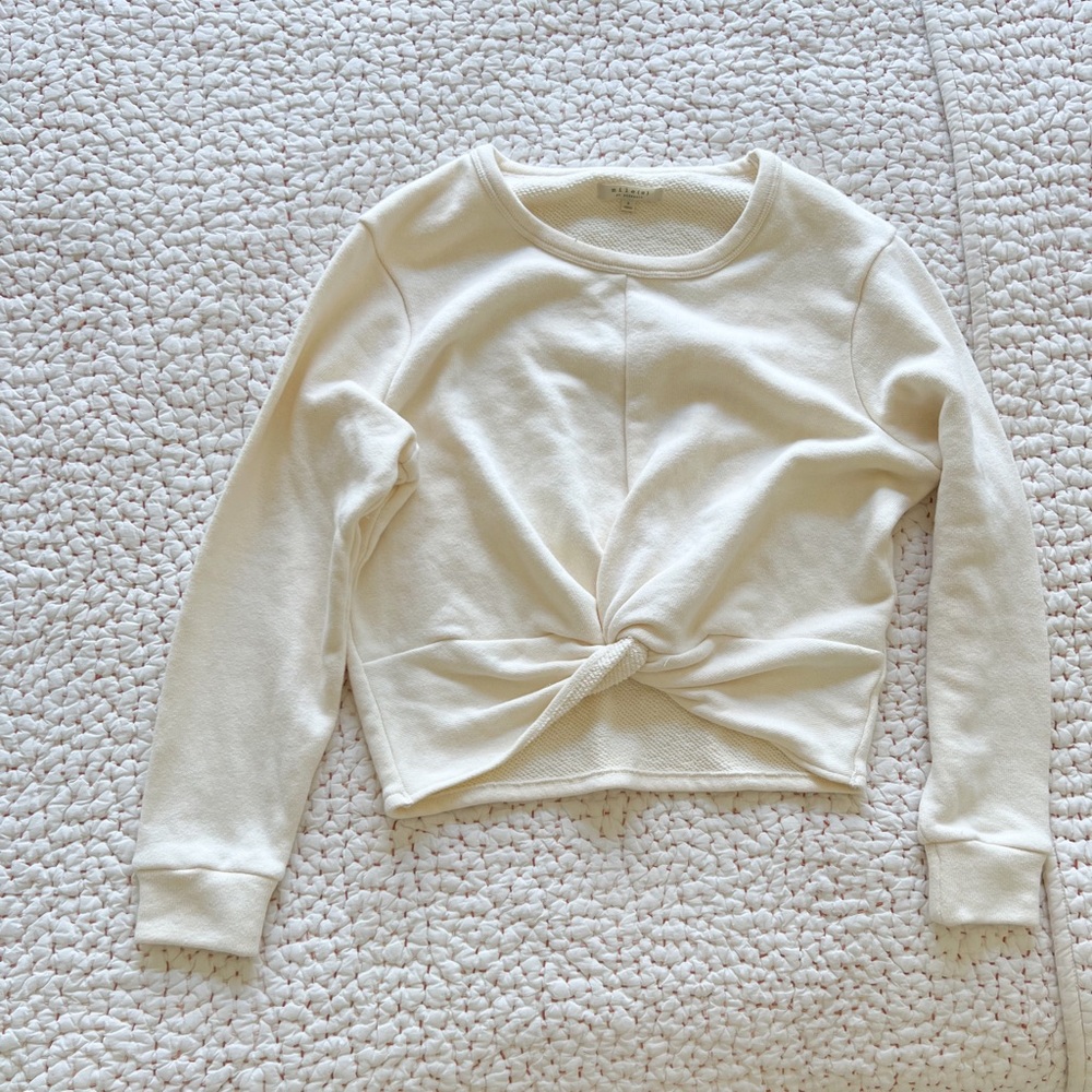 Madewell Cropped knot sweatshirt